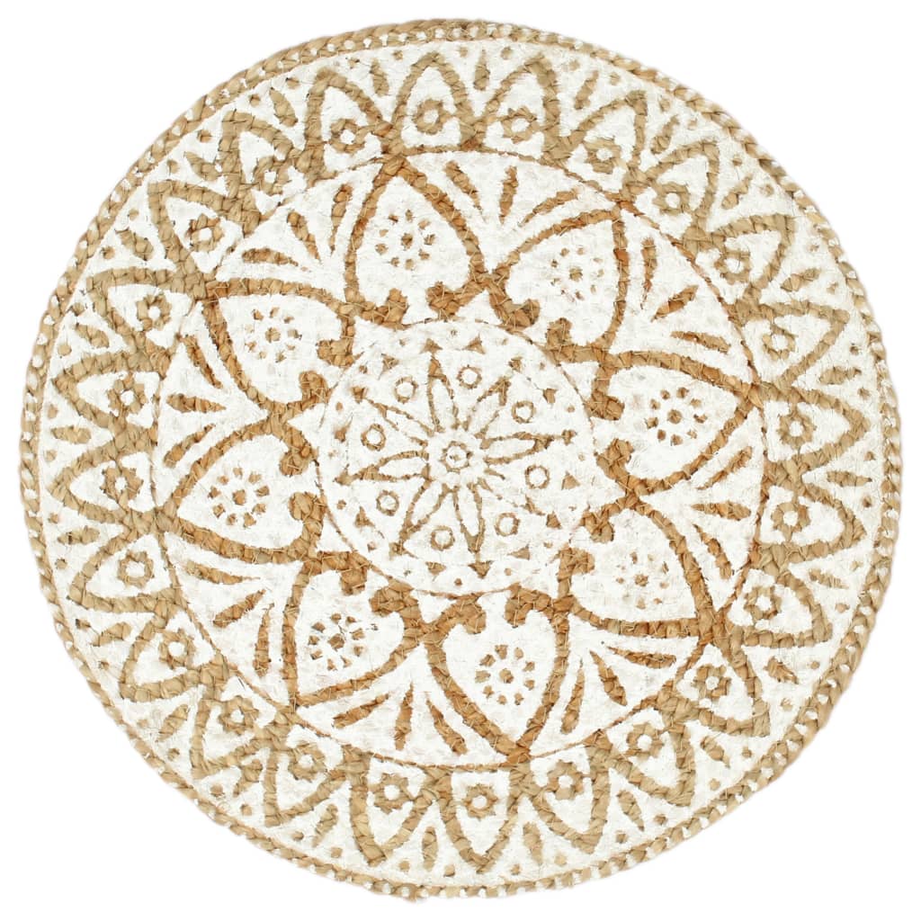 Vidaxl PLASCEMATS 6 STS round 38 cm bianco