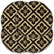 Vidaxl PLASCEMATS 4 STS round 38 cm di iuta nero
