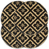 Vidaxl PLASCEMATS 4 STS round 38 cm di iuta nero