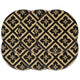 Vidaxl PLASCEMATS 6 STS round 38 cm di iuta nero