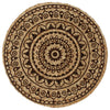 Vidaxl placemats 6 st rond 38 cm jute donkerbruin