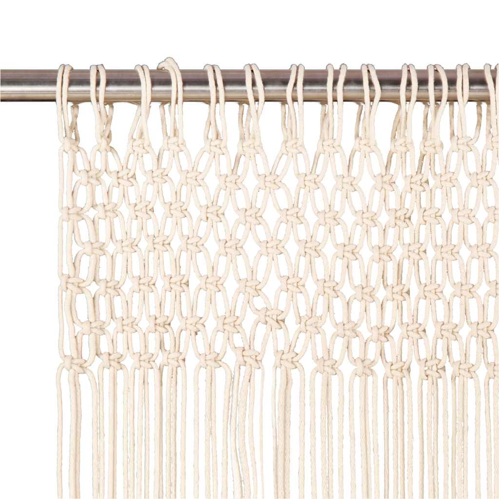 Vidaxl Curtain Macramé 140x240 cm Cotton