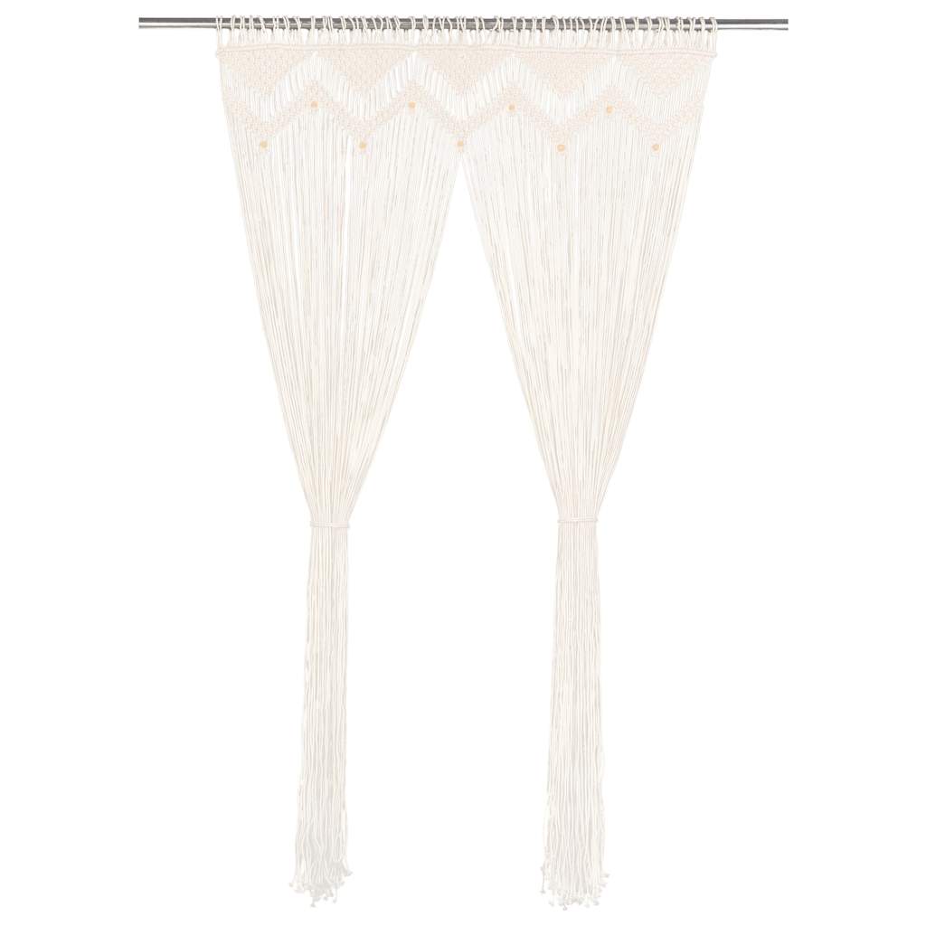 Vidaxl Curtain Macramé 140x240 cm Cotton