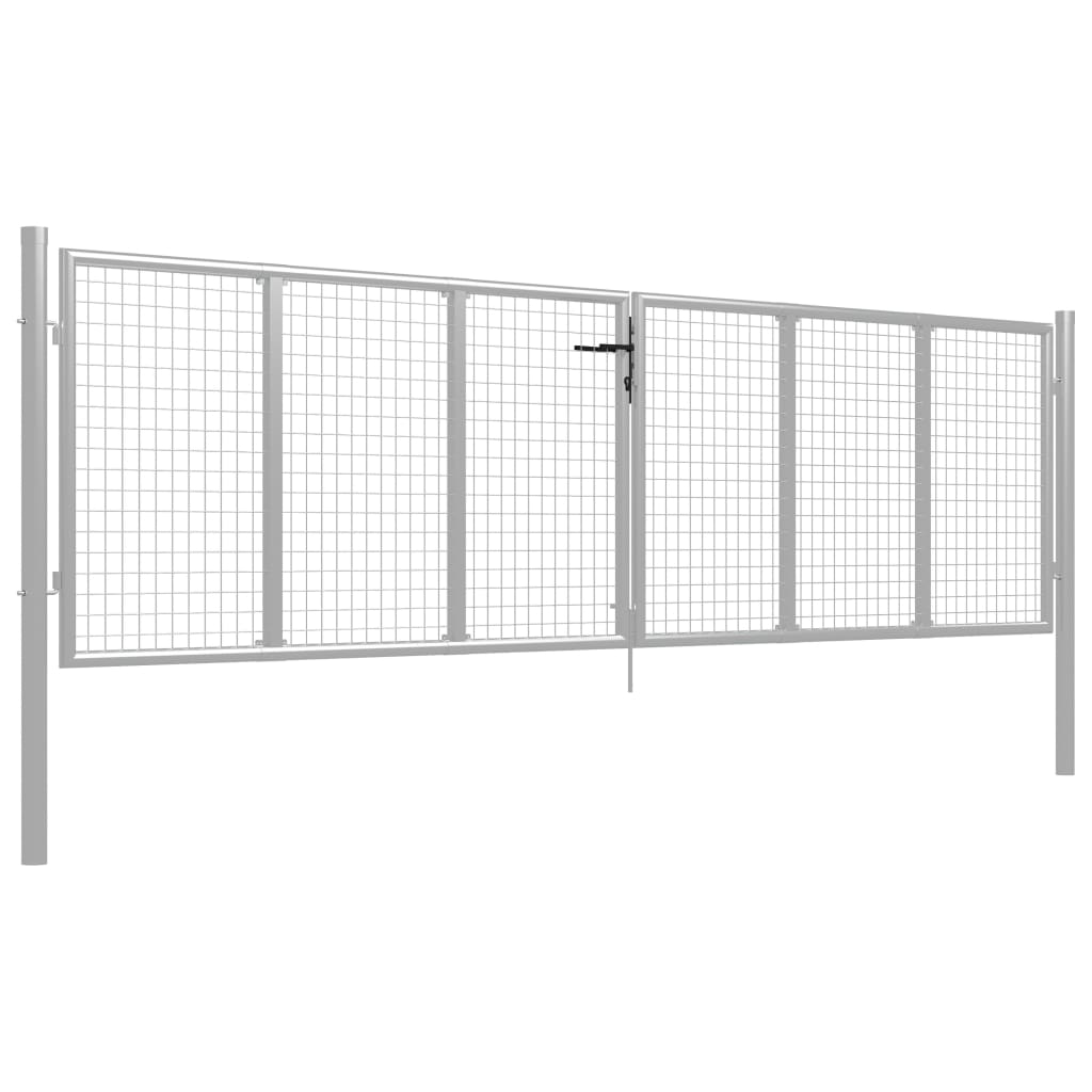 Porta Vidaxl 415x150 cm in acciaio galvanizzato colorato