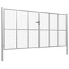 Puerto Vidaxl 415x225 cm de acero galvanizado de plata de color
