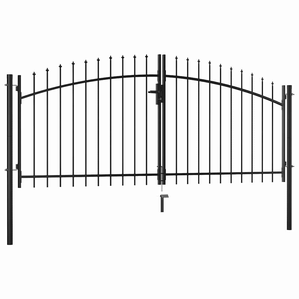 Vidaxl Hek Port Double Douch con Spears Top 300x150 cm