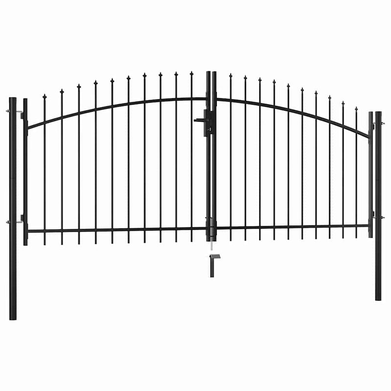 Vidaxl Hek Port Double Douch con Spears Top 300x150 cm