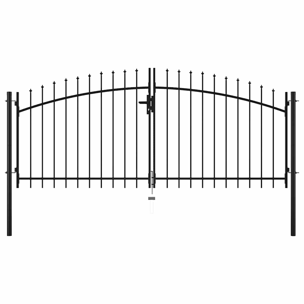 Vidaxl Hek Port Double Douch con Spears Top 300x150 cm