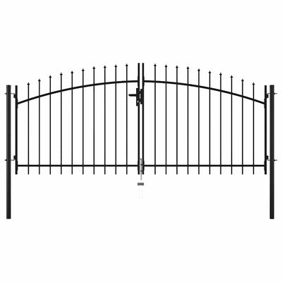 Vidaxl Hek Port Double Douch con Spears Top 300x150 cm