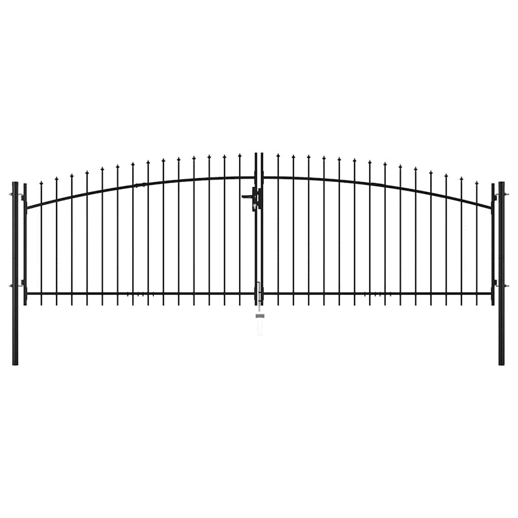Vidaxl Hek Port Double Douch con Spears Top 400x150 cm