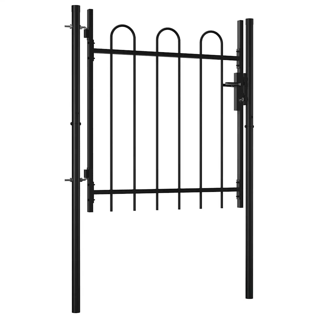 Vidaxl singolo gate con forma a prua 100x75 cm