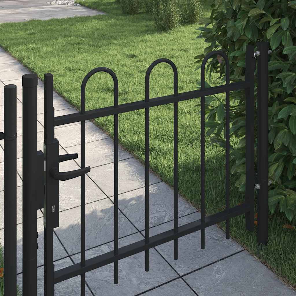 Vidaxl singolo gate con forma a prua 100x75 cm