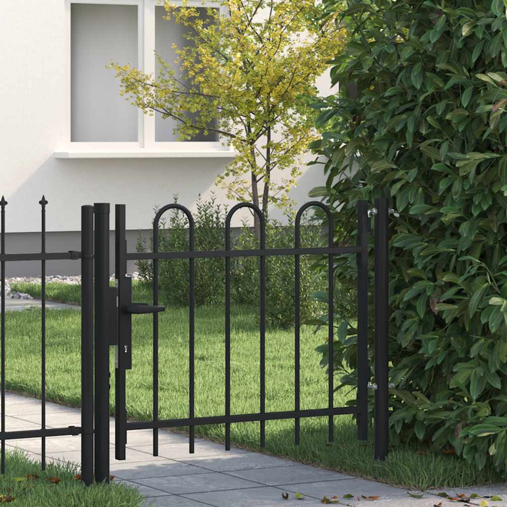 Vidaxl singolo gate con forma a prua 100x75 cm