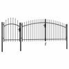 Vidaxl poort 1,5x4 m staal zwart