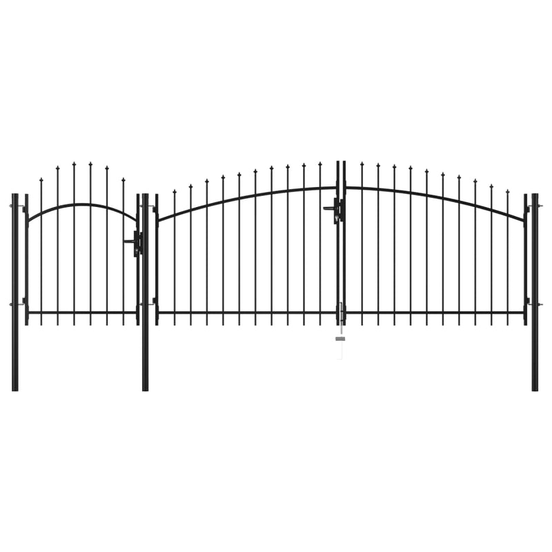 Vidaxl Port 2x4 m in acciaio nero