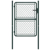 Vidaxl tuinpoort staal 100x150 cm groen
