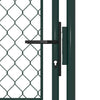 Vidaxl tuinpoort staal 100x150 cm groen