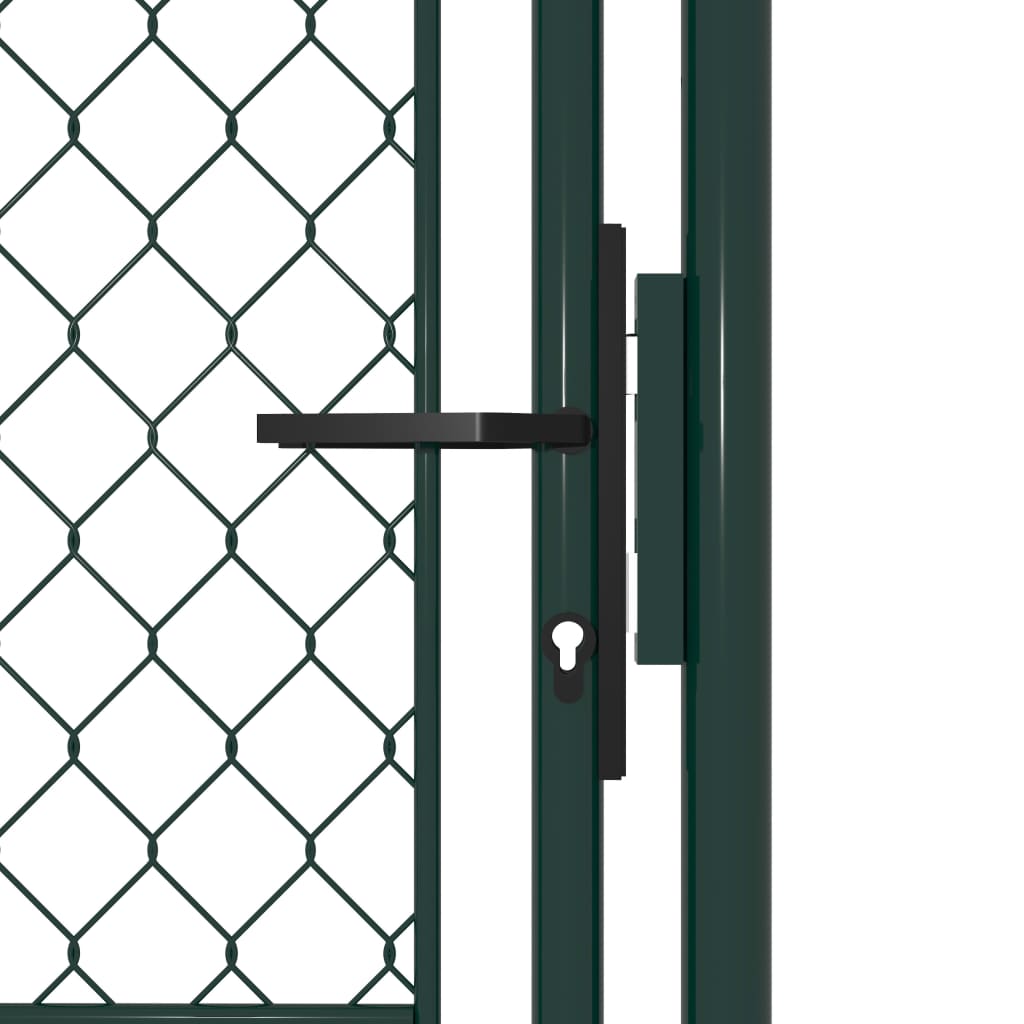Vidaxl tuinpoort staal 100x150 cm groen