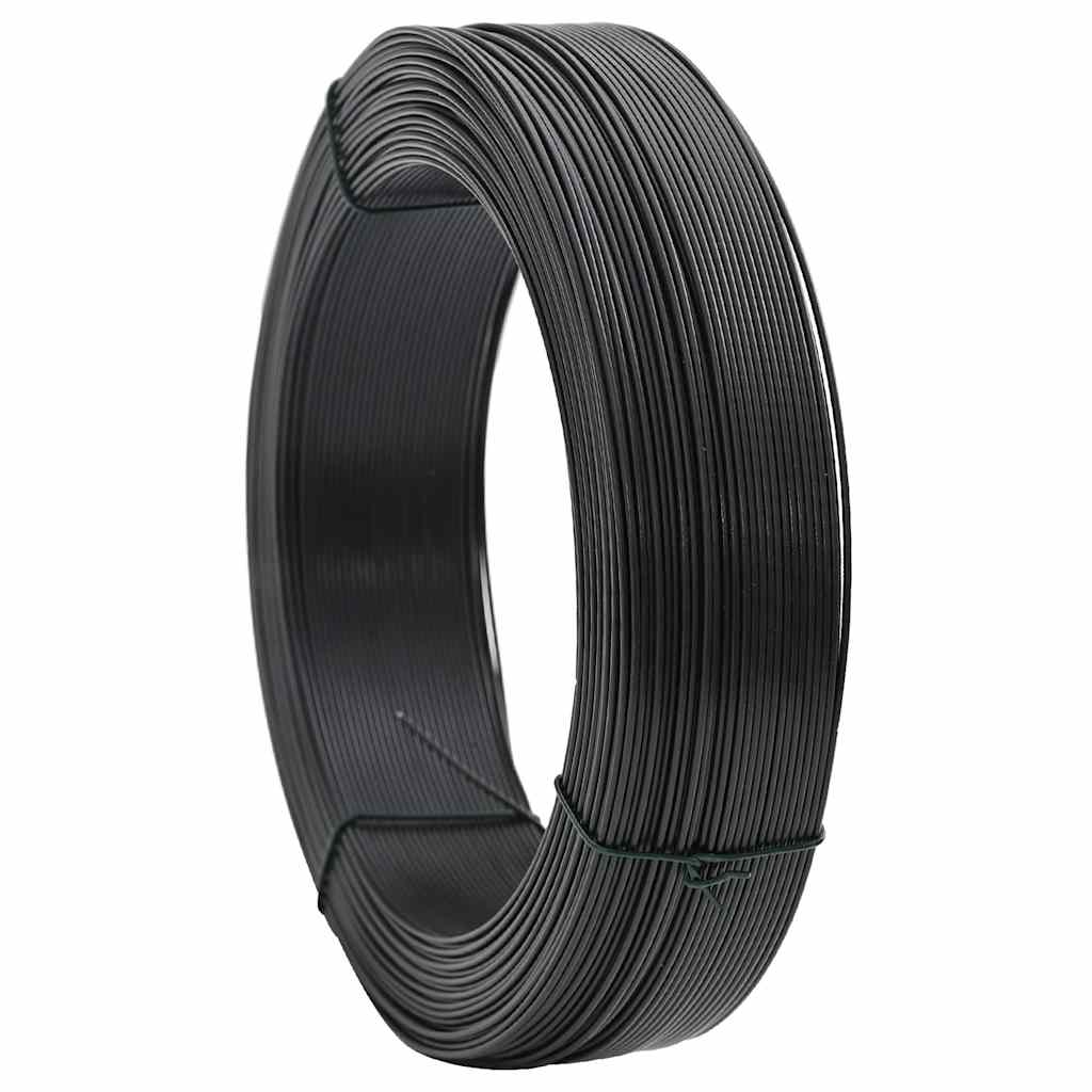 Vidaxl Hekbind Hilo 250 m 0.9 1.4 mm de acero antracita