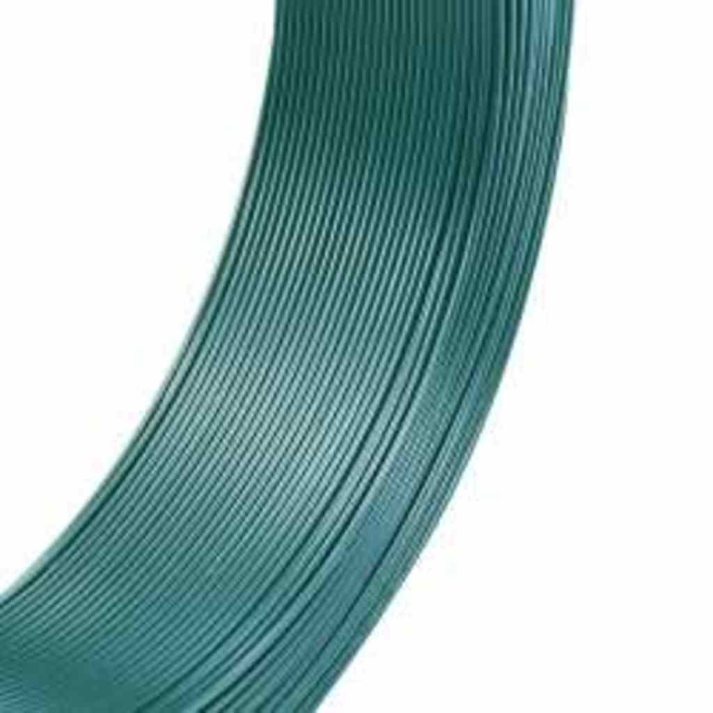 Vidaxl Hekbind hilo 250 m 1.4 2 mm de acero verde negruzco