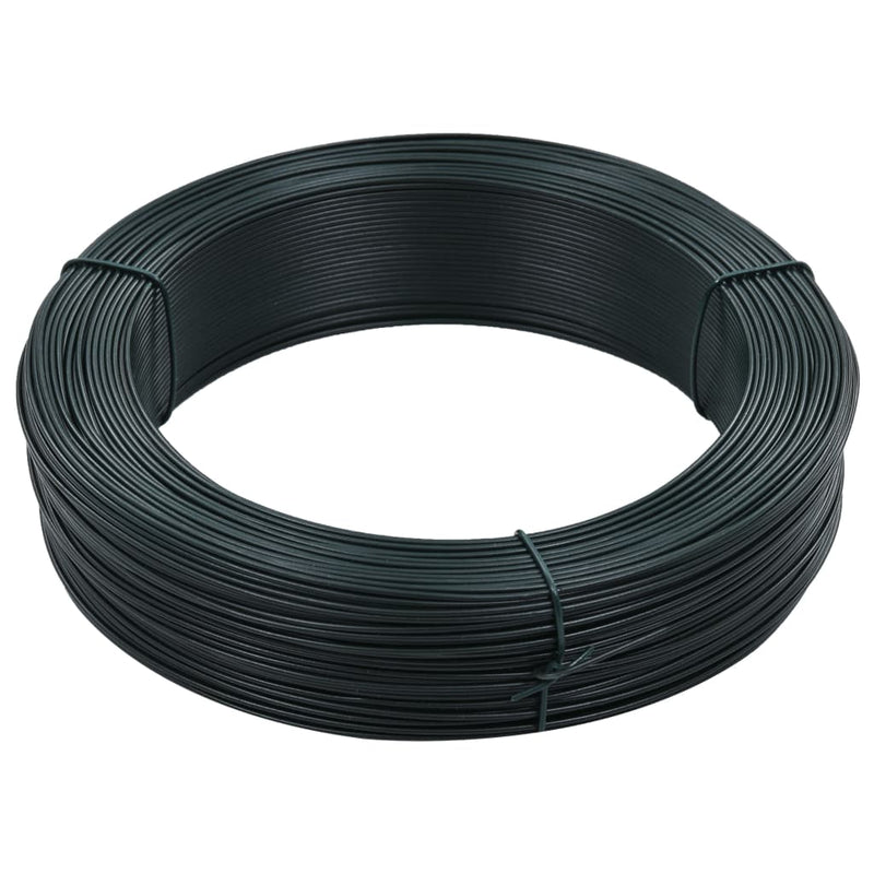 Vidaxl Hekbind hilo 250 m 1.6 2.5 mm de acero verde negruzco