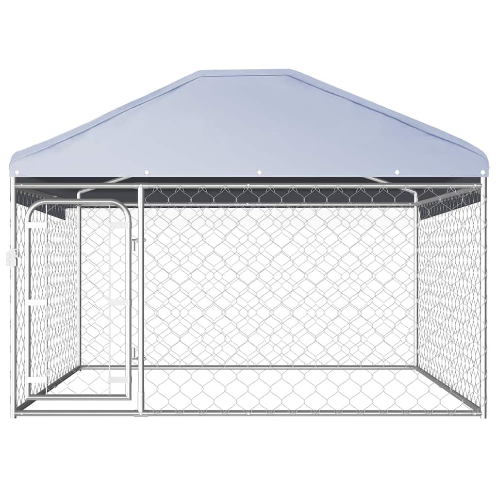 Perrera de perros de Vidaxl para el exterior con techo 200x200x135 cm