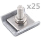 Vidaxl Raster Mat Connection 25 Sets Anthracite