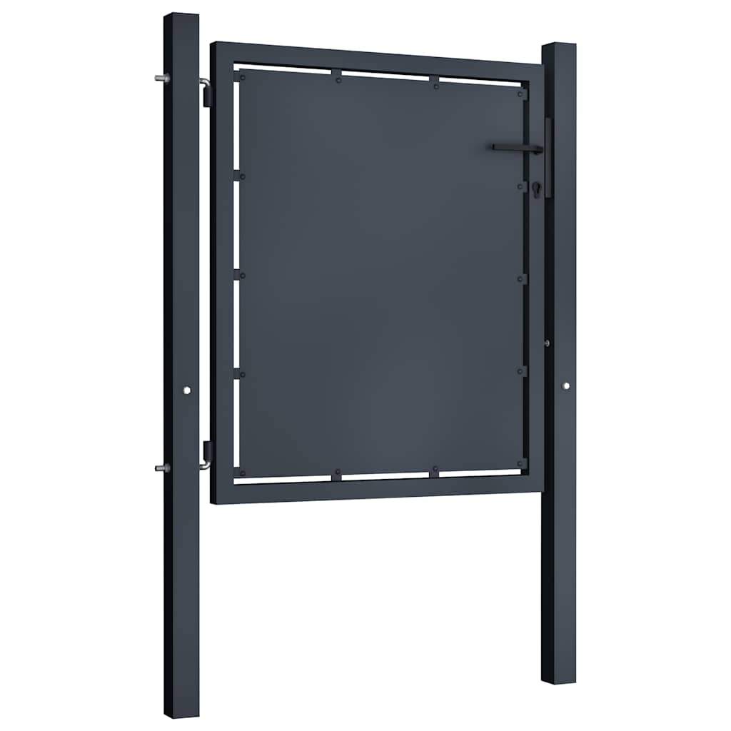 Porta Vidaxl 100x75 cm Antracite in acciaio