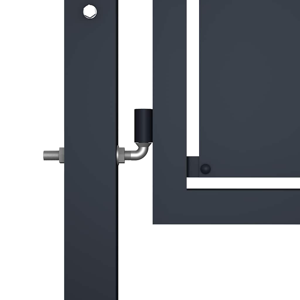Vidaxl tuinpoort staal 100x100 cm antraciet