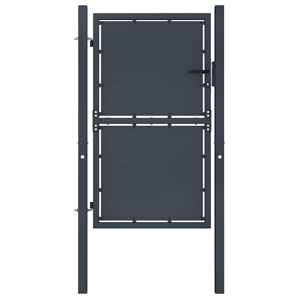 Vidaxl tuinpoort staal 100x150 cm antraciet