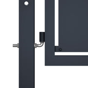 VidaXL Poort 300x125 cm staal antraciet - afbeelding 3