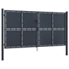 VidaXL Poort 300x150 cm staal antraciet