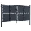 VidaXL Poort 300x175 cm staal antraciet