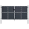 VidaXL Poort 300x200 cm staal antraciet