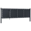 VidaXL Poort 350x100 cm staal antraciet