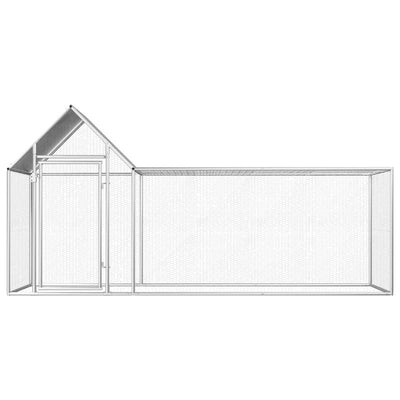 Vidaxl Chicken Run 3x1x1.5 M de acero galvanizado
