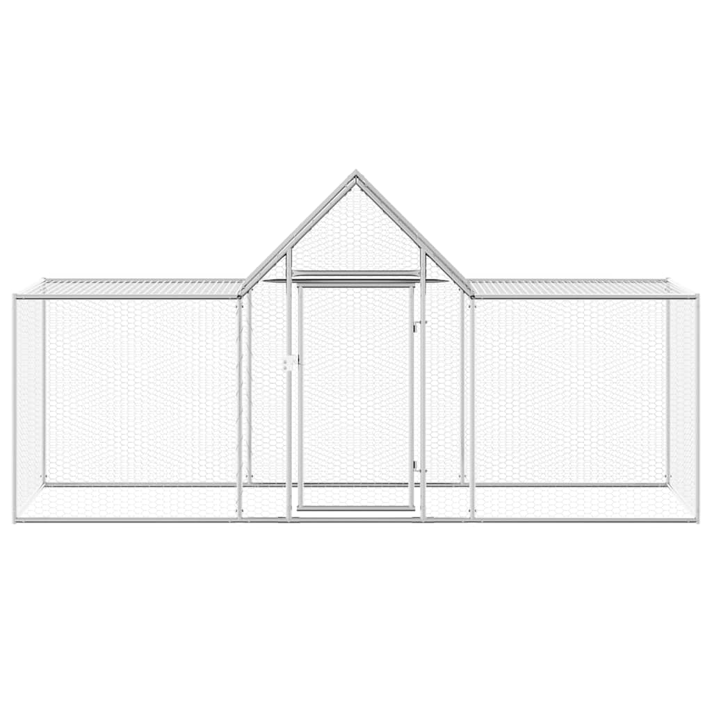 Vidaxl Chicken Run 3x1x1,5 m in acciaio zincato