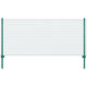 Vidaxl Wire Mesh FET con pali 25x1 m in acciaio verde
