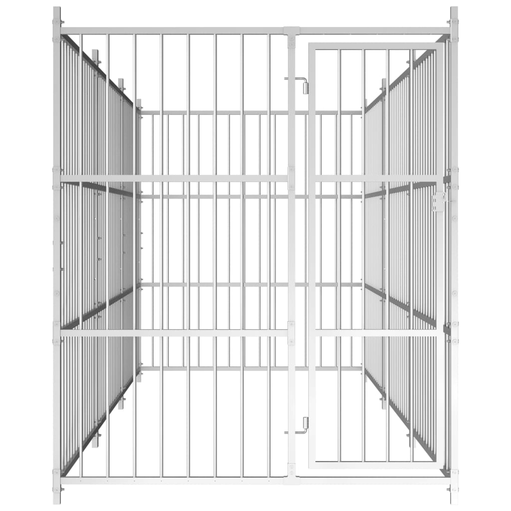 Perrera de perros de Vidaxl para afuera 450x150x185 cm