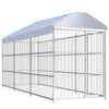Perrera de perros de Vidaxl para el exterior con techo 450x150x200 cm