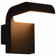 Lampada da parete per esterni LED Vidaxxl 9 W ovale nera