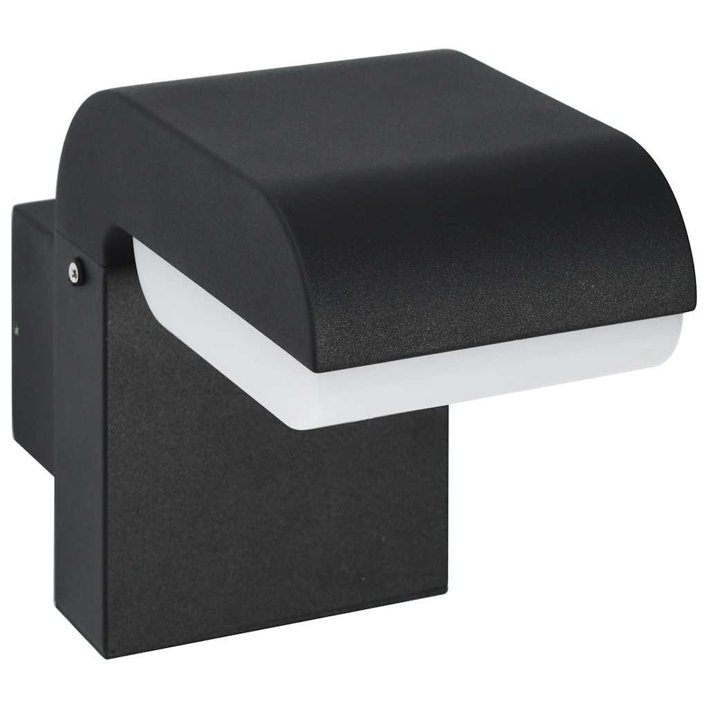 Lampada da parete per esterni LED Vidaxxl 9 W ovale nera