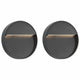 Lampade a parete per esterni a LED VIDAXL 2 PC 3 W rotondo nero