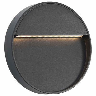 Vidaxl lámparas de pared al aire libre LED 2 pcs 3 W redondas negras