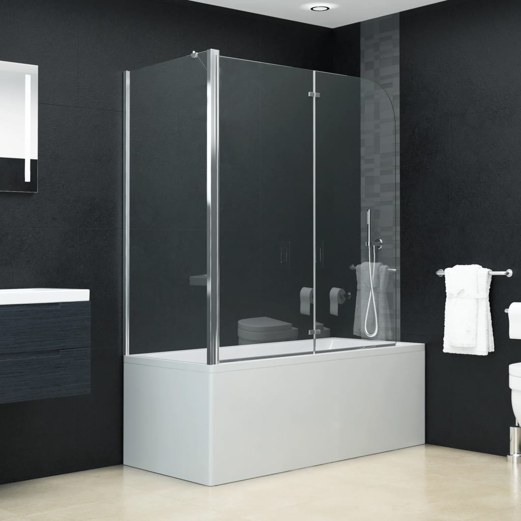 Vidaxl doccia pieghevole parete 120x68x130 cm ESG
