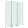 Vidaxl douchewand inklapbaar 3 panelen 130x138 cm esg