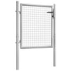 Vidaxl tuinpoort gegalvaniseerd staal 100x75 cm zilver
