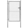 Puerto Vidaxl 105x175 cm de acero galvanizado de plata de color plateado