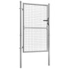 Puerto Vidaxl 105x175 cm de acero galvanizado de plata de color plateado