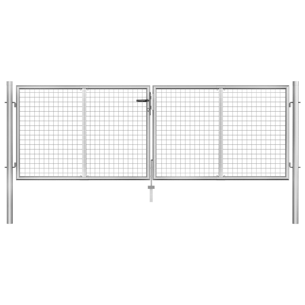 Porta Vidaxl 306x125 cm in acciaio galvanizzato colorato